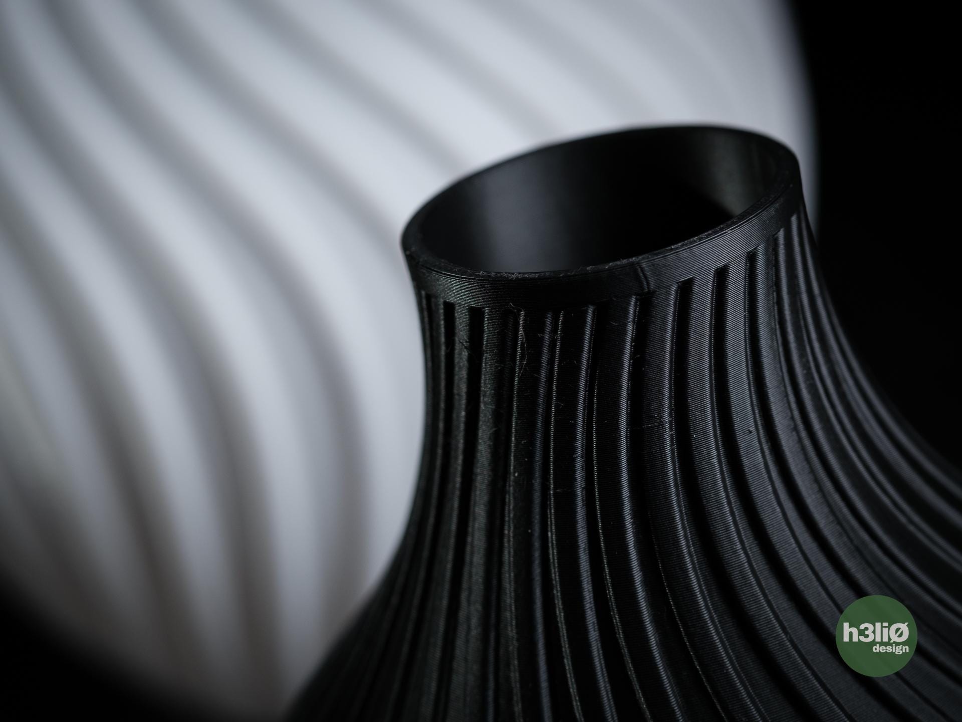 gleam vase | Moderne 3D Druck Vase | Große Bodenvase für Pampasgras | Design Deko | Organisch
