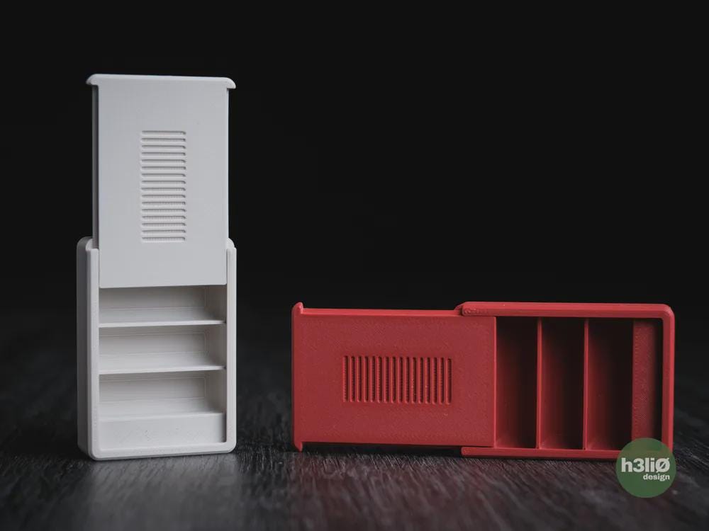 vireo Pillendose | Moderne Medikamentenbox | 3D Druck Pill Box | Minimalistisches Reise Etui