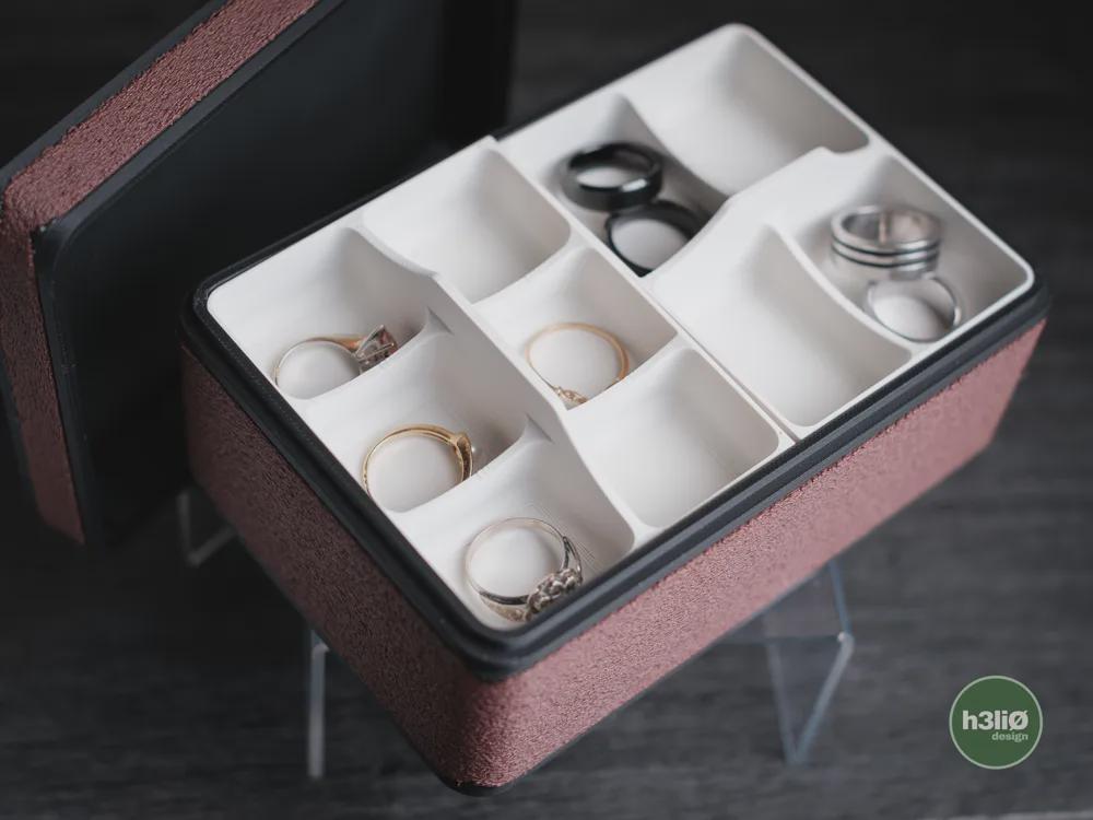 nexo Schmuckkästchen | Moderne Schmuckaufbewahrung | 3D Druck Schmuck Box | Minimalistisches Design
