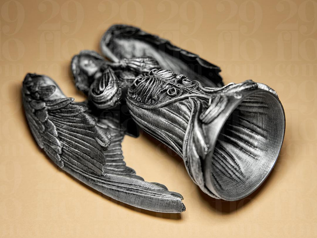 Gothic Angel Tree Topper | Ornamentale Weihnachtsbaumspitze | Dark Art Engel Figur | Weihnacht