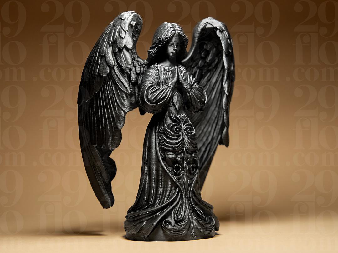 Gothic Angel Tree Topper | Ornamentale Weihnachtsbaumspitze | Dark Art Engel Figur | Weihnacht