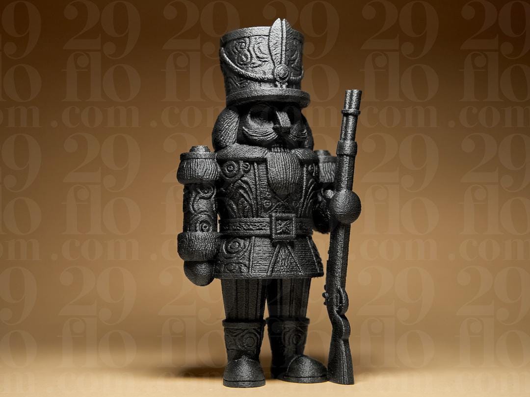 Ornamental Nutcracker Soldier | Gothic Nussknacker Figur | Dark Art Soldat Deko | Weihnacht