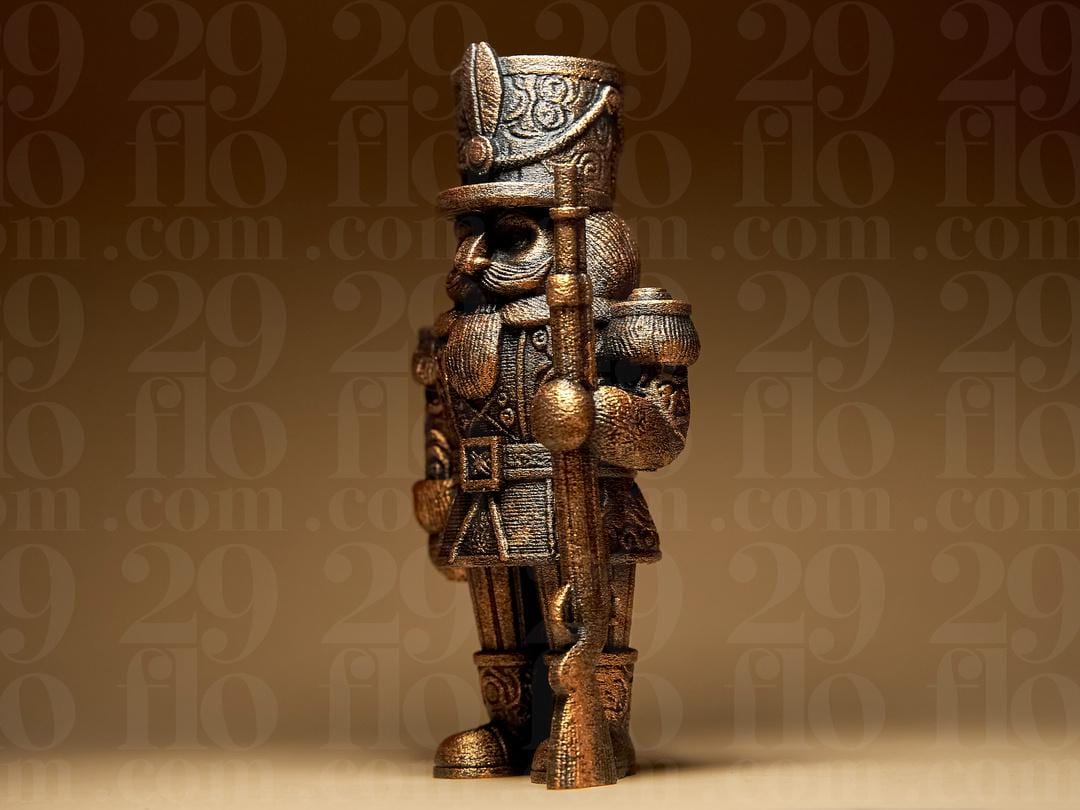 Ornamental Nutcracker Soldier | Gothic Nussknacker Figur | Dark Art Soldat Deko | Weihnacht
