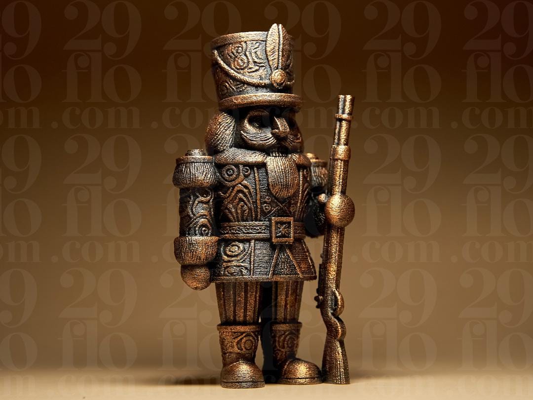 Ornamental Nutcracker Soldier | Gothic Nussknacker Figur | Dark Art Soldat Deko | Weihnacht