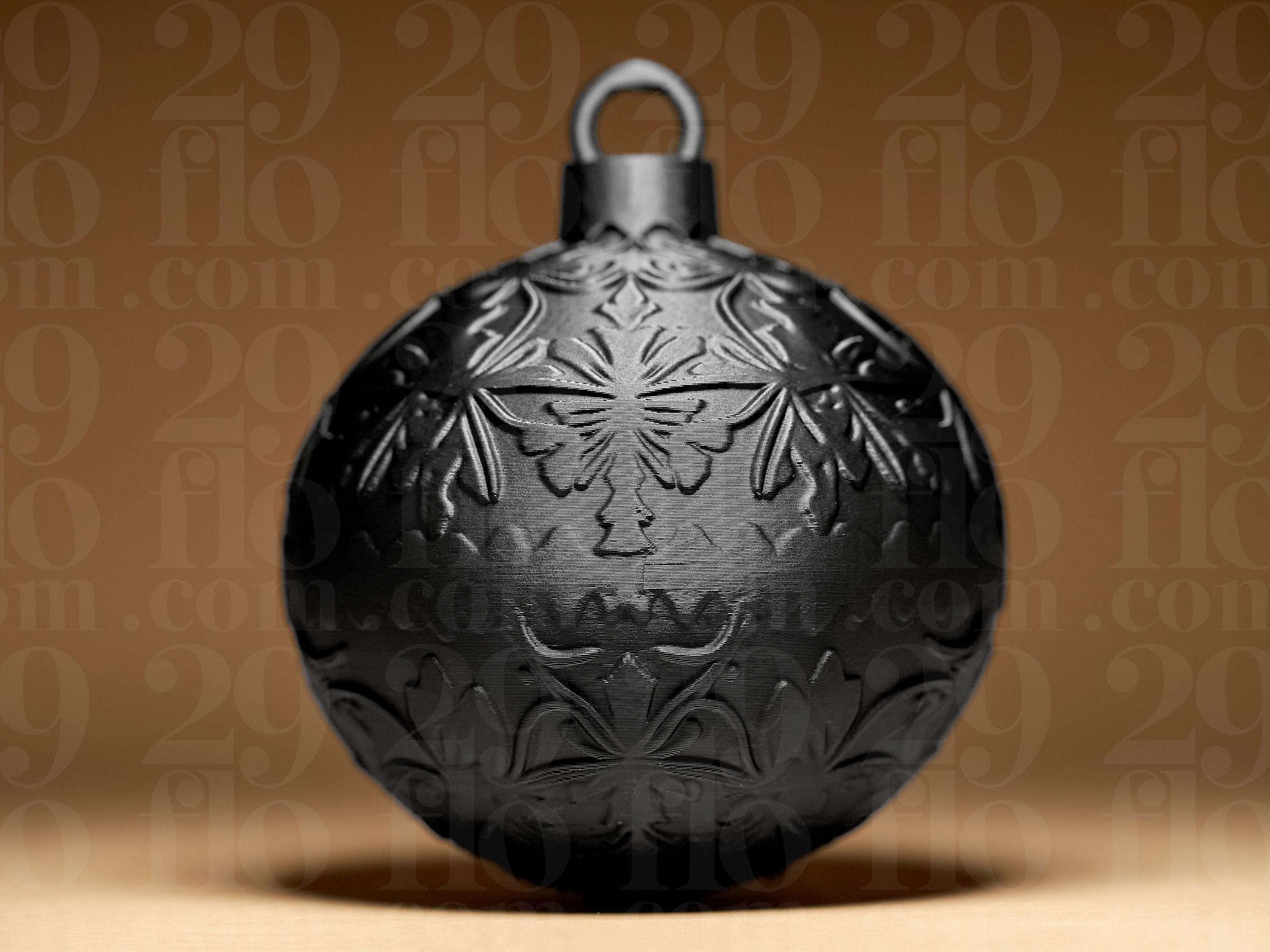 Gothic Christmas Baubles Set | 6er Set Ornamentale Weihnachtskugeln | Dark Art Deko