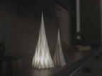 Geometrischer Weihnachtsbaum | Moderne LED Laterne | Falt-Design Deko | Minimalist