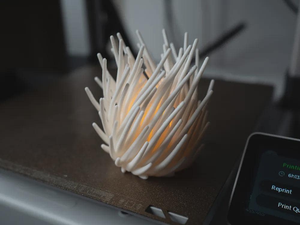 Spirituslampe Laterne | Minimalistisches Design | Moderne Teelicht Deko | Organische Lampe