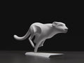 Minimalistische Geparden Skulptur | Dynamische Tierfigur | Modern Design Deko | High-Speed Ästhetik