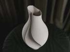 Schlitzvase Design | Minimalistische Blumenvase | Moderne Skulpturale Deko | Organische Form