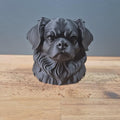 Tibetan Spaniel Büste / Realistic Tibetan Spaniel Bust - Handbemalt & Detailliert