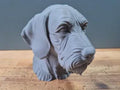 Drahthaar Vizsla Büste / Realistic Wirehaired Vizsla Bust - Handbemalt & Detailliert