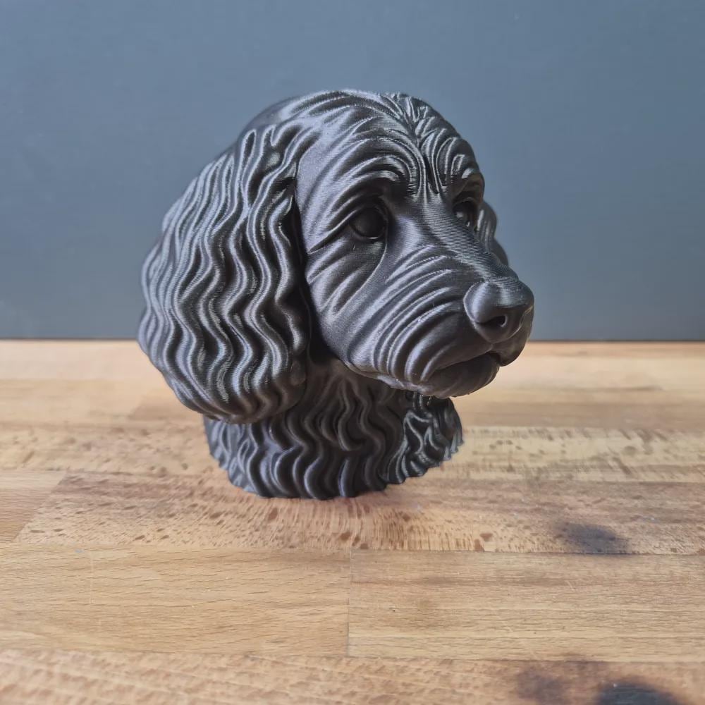 Cockapoo Büste / Realistic Cockapoo Bust - Handbemalt & Detailliert