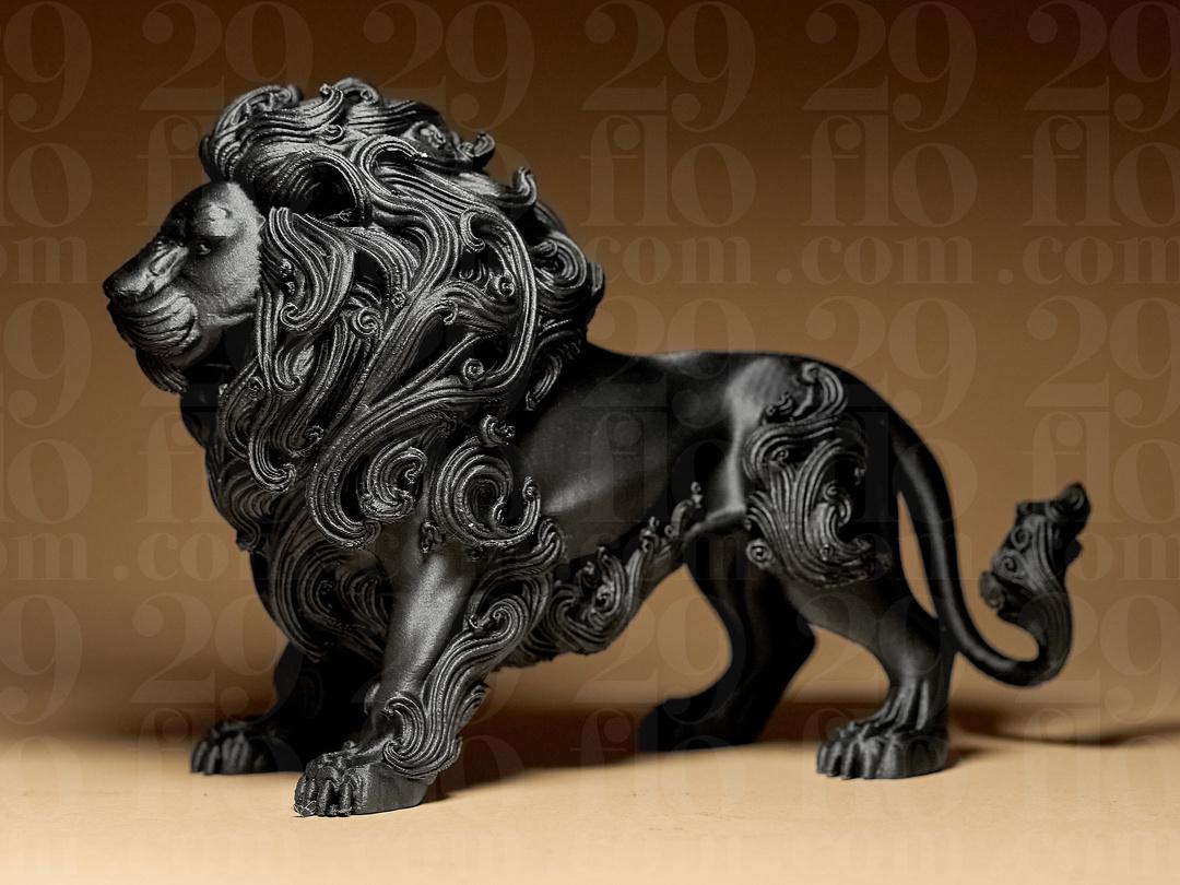 Löwen Skulptur Barock | Ornate Bronze Lion Statue | Antik Deko | Königsfigur