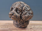 Cavapoo Büste – Realistic Cavapoo Dog Bust | Handbemalt & 3D Printed – Hochdetaillierte Skulptur