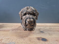 Black Russian Terrier Büste – Realistic Black Russian Terrier Dog Bust | Handbemalt & 3D-Printed – Hochdetaillierte Skulptur