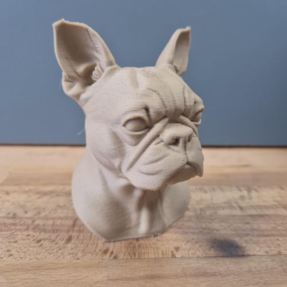 Boston Terrier Büste – Realistic Boston Terrier Dog Bust | Handbemalt & 3D-Printed – Hochdetaillierte Skulptur Fehn-factory.de