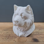 Chow-Chow Büste – Realistic Chow Chow Dog Bust | Handbemalt & 3D-Printed – Hochdetaillierte Skulptur Fehn-factory.de