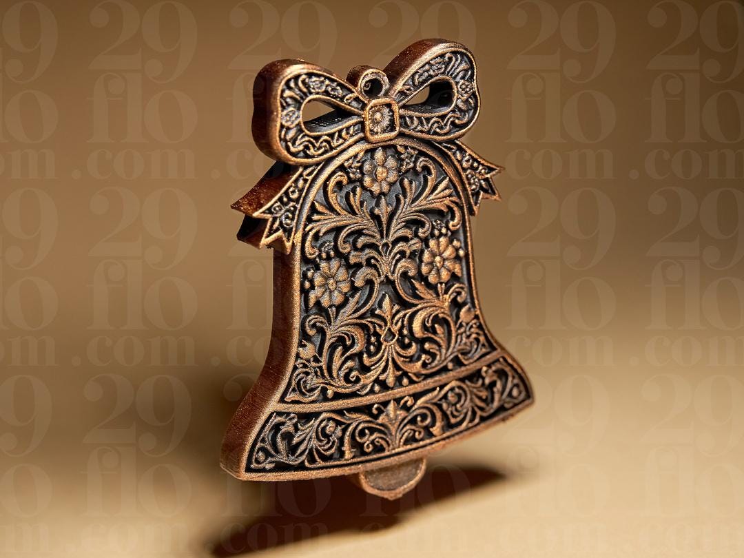 Ornamental Bell Christmas Ornament | Barocke Weihnachtsglocke | Gothic Deko | Dark Art Anhänger