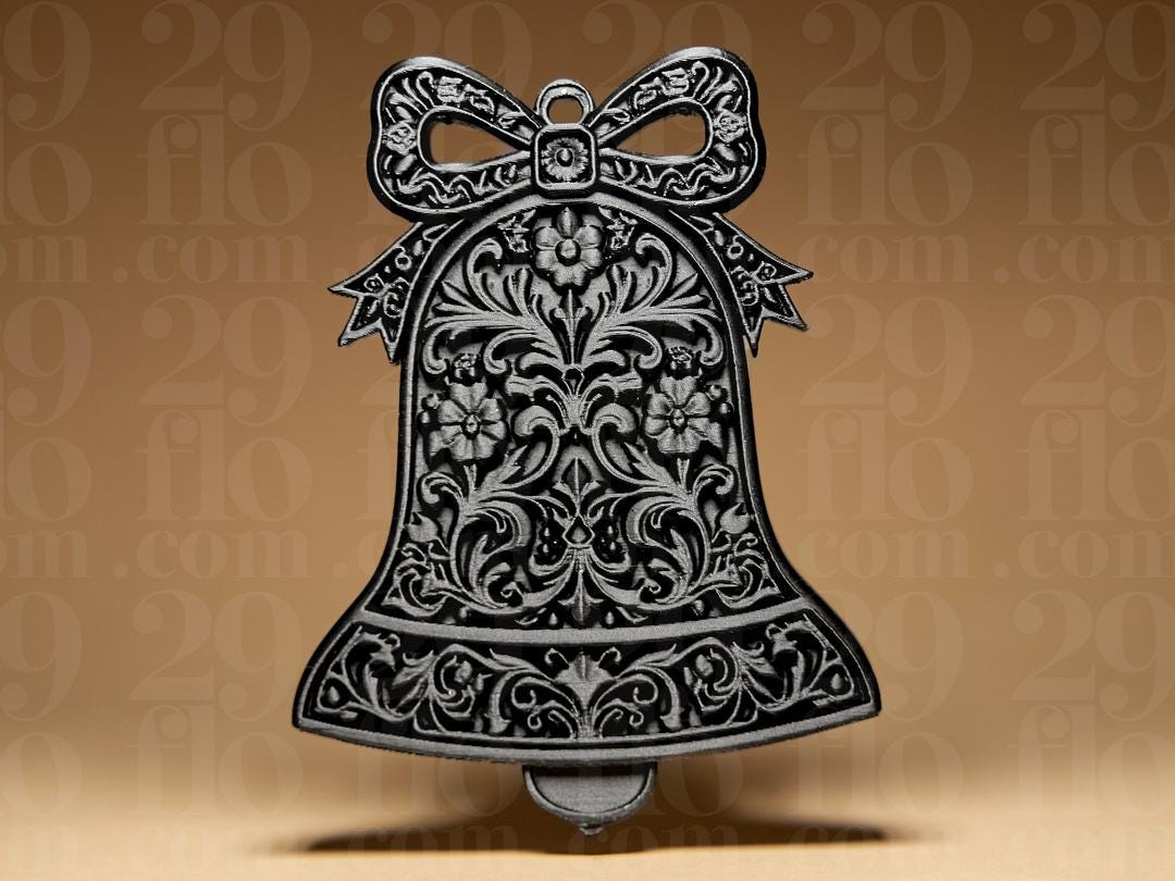 Ornamental Bell Christmas Ornament | Barocke Weihnachtsglocke | Gothic Deko | Dark Art Anhänger