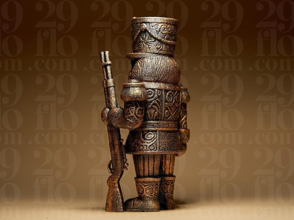 Ornamental Nutcracker Soldier | Gothic Nussknacker Figur | Dark Art Soldat Deko | Weihnacht