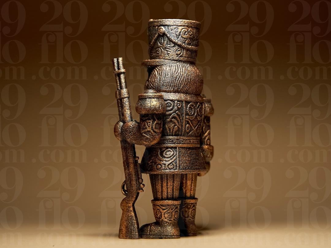Ornamental Nutcracker Soldier | Gothic Nussknacker Figur | Dark Art Soldat Deko | Weihnacht