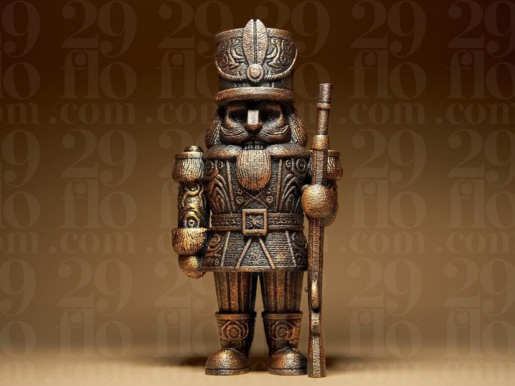 Ornamental Nutcracker Soldier | Gothic Nussknacker Figur | Dark Art Soldat Deko | Weihnacht