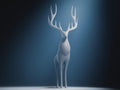 Minimalist Hirsch Skulptur | Elegante Elch Figur | Moderne Weihnachtsdeko | Skandinavische Statue