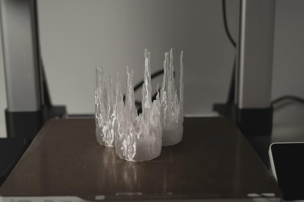 Schwimmende Eiszapfen Kerzen Set | 3er Set LED Teelichthalter | Moderne Winter Deko | Frostige Optik