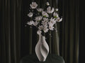 Schlitzvase Design | Minimalistische Blumenvase | Moderne Skulpturale Deko | Organische Form