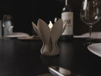 Blüten Teelichthalter | Organische Design Lampe | Minimalistische Florale Deko | LED Licht Fehn-factory.de