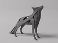 Abstrakte Wolf Skulptur | Fließende Linien Tierfigur | Modernes Design | Minimalistische Jagd Fehn-factory.de