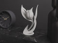 Minimalistische Blumen Skulptur | Abstraktes Blüten Design | Moderne Deko | Elegante Tulpe Figur Fehn-factory.de