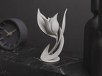 Minimalistische Blumen Skulptur | Abstraktes Blüten Design | Moderne Deko | Elegante Tulpe Figur Fehn-factory.de