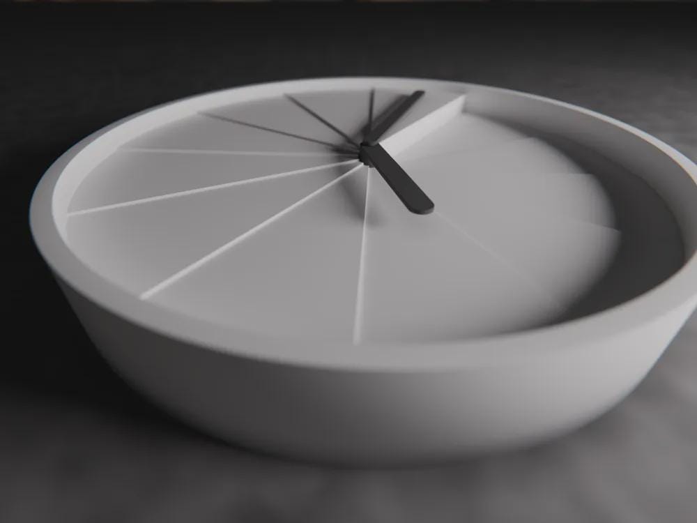 Höhen Minimalistische Uhr | Geometrische 3D Wanduhr | Modern Design Akzent | Abstrakte Zeitanzeige Fehn-factory.de