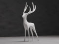 Hirschbock Skulptur | Minimalist Stag Figure | Moderne Tierstatue | Skandinavisches Design