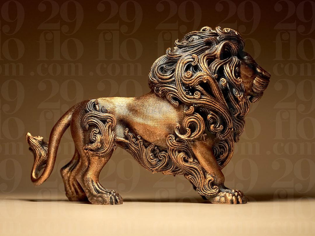 Löwen Skulptur Barock | Ornate Bronze Lion Statue | Antik Deko | Königsfigur