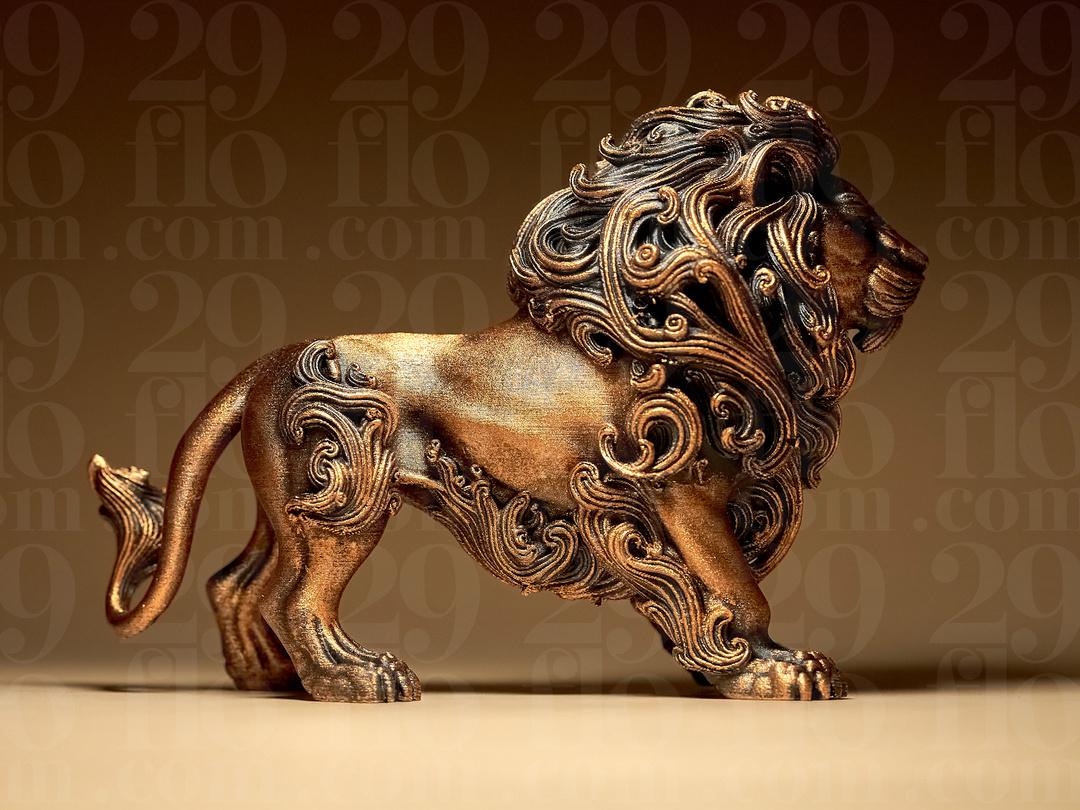 Löwen Skulptur Barock | Ornate Bronze Lion Statue | Antik Deko | Königsfigur