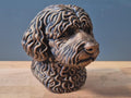 Portugiesischer Wasserhund Büste – Realistic Portuguese Water Dog Dog Bust | Handbemalt & 3D-Printed – Ultra-Detaillierte Sculpture