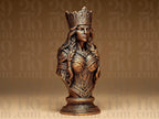 Wikinger Schachfiguren Set | Viking Chess Pieces | Nordische Mythologie Deko | Mittelalter Schach | Handbemalte Büsten Fehn-factory.de