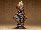 Wikinger Schachfiguren Set | Viking Chess Pieces | Nordische Mythologie Deko | Mittelalter Schach | Handbemalte Büsten Fehn-factory.de