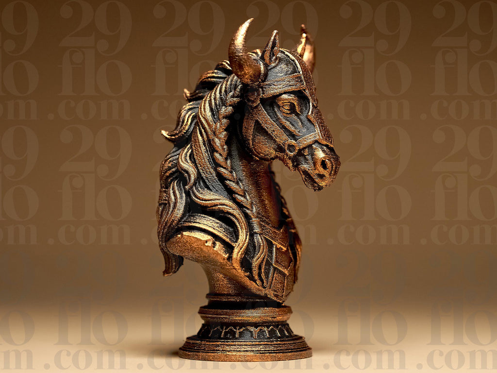 Wikinger Schachfiguren Set | Viking Chess Pieces | Nordische Mythologie Deko | Mittelalter Schach | Handbemalte Büsten Fehn-factory.de