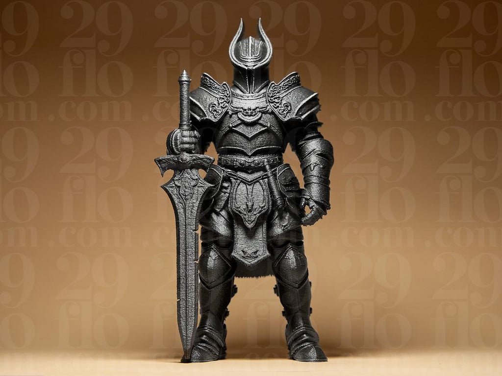 Dunkle Ritter Skulptur | Dark Fantasy Knight Statue | Mittelalter Krieger Figur | Souls-like Rüstung Deko Fehn-factory.de