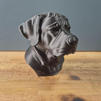 Großer Schweizer Sennenhund Büste – Realistic Greater Swiss Mountain Dog Bust | Handbemalt & 3D-Printed – Hochdetaillierte Skulptur Fehn-factory.de