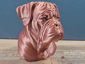 Bordeauxdogge Büste – Realistic Dogue de Bordeaux Dog Bust | Handbemalt & 3D-Printed – Hochdetaillierte Skulptur Fehn-factory.de