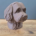 Havaneser Büste – Realistic Havanese Dog Bust | Handbemalt & 3D-Printed – Hochdetaillierte Skulptur Fehn-factory.de