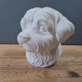 Malteser Büste – Realistic Maltese Dog Bust | Handbemalt & 3D-Printed – Hochdetaillierte Skulptur Fehn-factory.de