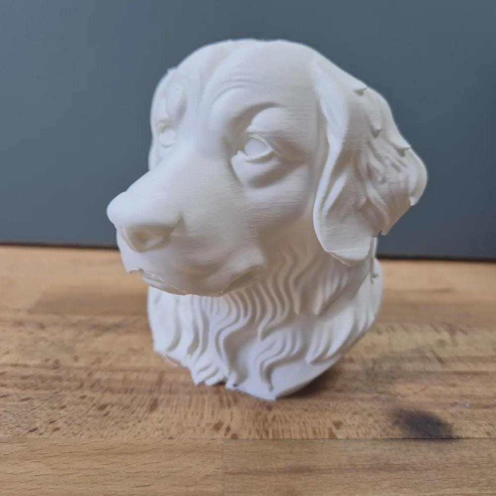 Berner Sennenhund Büste – Realistic Bernese Mountain Dog Bust | Handbemalt & 3D-Printed – Hochdetaillierte Skulptur Fehn-factory.de