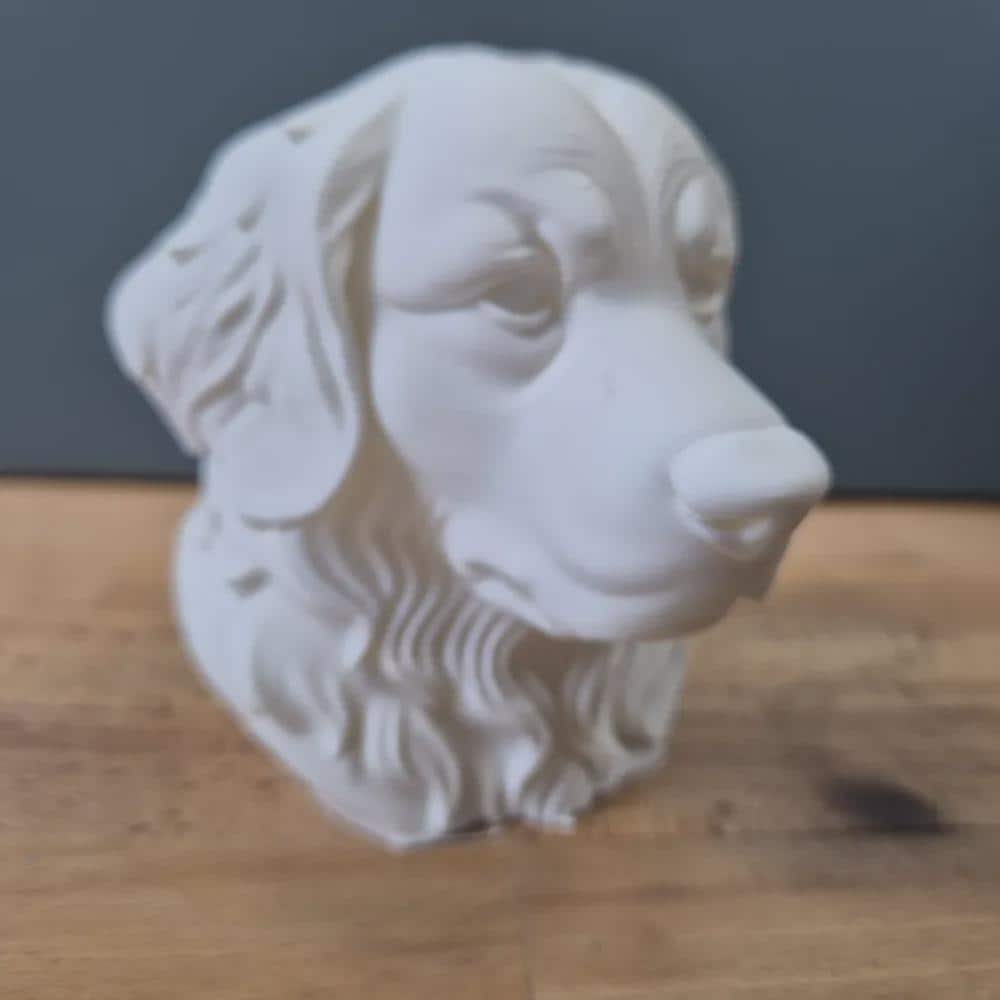 Berner Sennenhund Büste – Realistic Bernese Mountain Dog Bust | Handbemalt & 3D-Printed – Hochdetaillierte Skulptur Fehn-factory.de