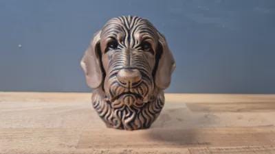 Otterhund Büste / Realistic Otterhound Bust – Handbemalt & Detailliert Fehn-factory.de
