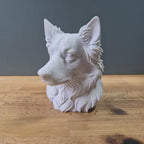 Australian Shepherd (spitze Ohren) Büste / Realistic Australian Shepherd with Pointy Ears Bust – Handbemalt & Detailliert Fehn-factory.de